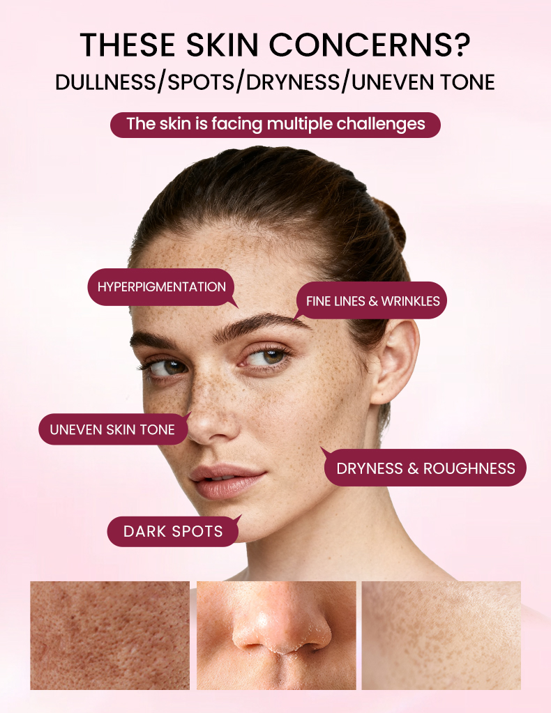 Rhodiola Root Whitening Luxurious Facial Set-Deep Cleansing Even Skin Tone Reduce Blemishes-5 Steps Routine for All Skin Types(pic1)