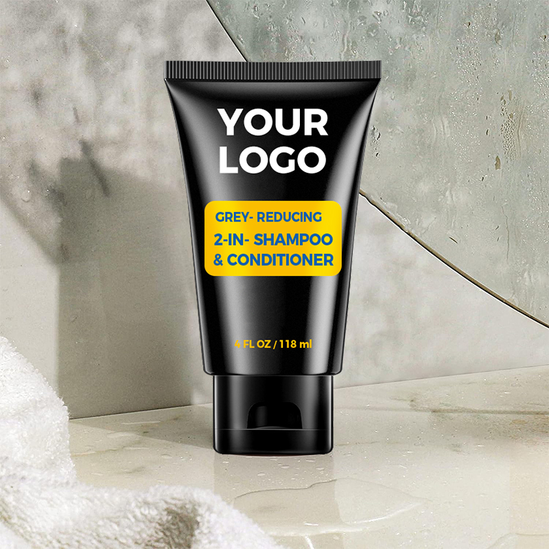 Wholesale 2 in 1 MenS Grey Reducing Shampoo and Hair Conditioner for Gradual Hair Color Hair Care(pic3)