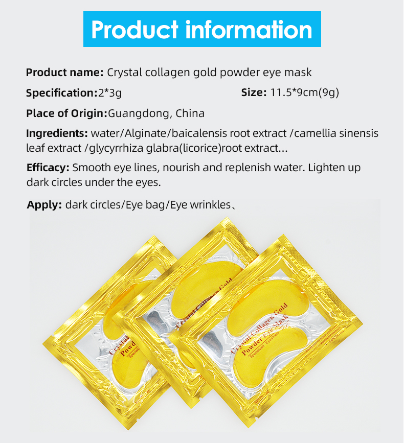 Gold Eye Mask Eye Care Protector Mask(pic7)