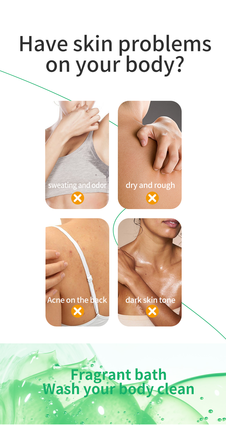 Pearl & Aloe Vera Herbal Shower Gel-Moisturizing Brightening Anti-Bacterial Body Wash for Soft Smooth Skin(pic2)