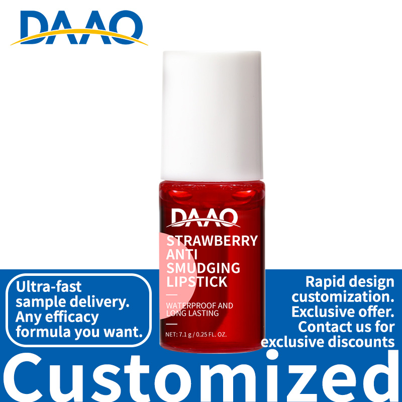 Long Lasting Strawberry Tint Lipstick Smudge Proof Non Transfer Lip Makeup with Vitamin E(pic5)