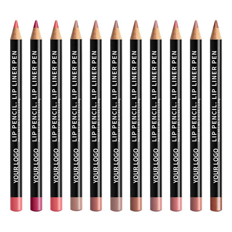 Waterproof Long-Lasting Lip Liner Pencil - Matte & Creamy, Vegan & Cruelty-Free - for Precise Lip Contouring (12 Colors)(pic1)